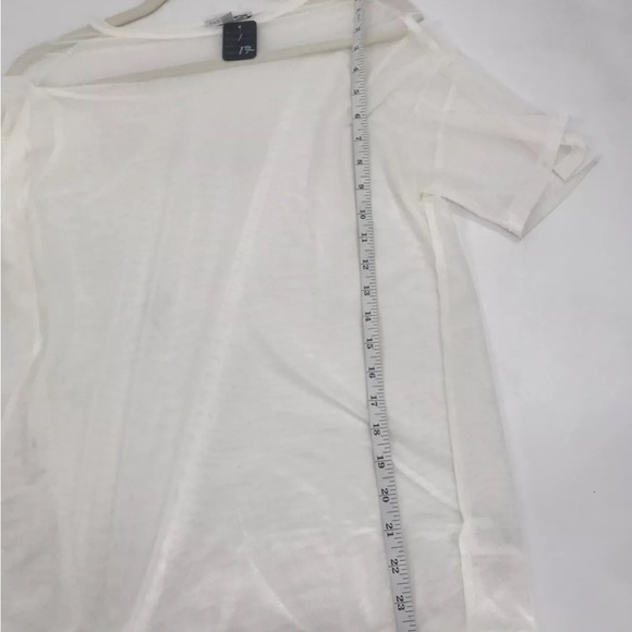Fashion nova white shirt see through size M-L see-through shirt - Picture 5 of 8